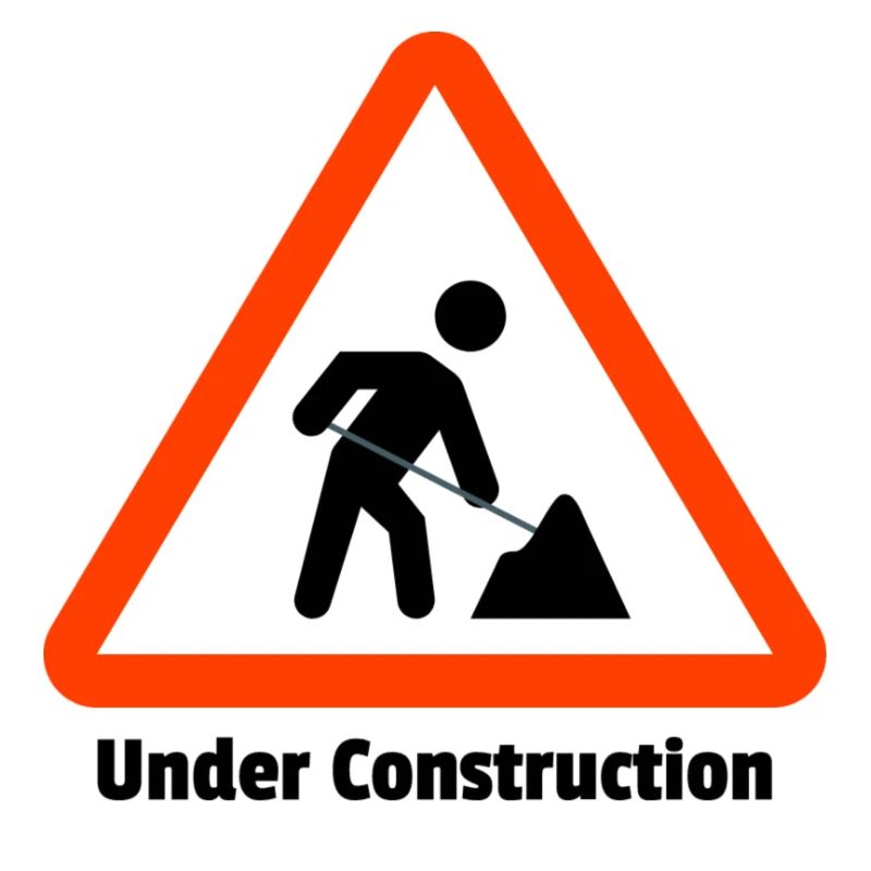 Baugrube Warnschild Illustration