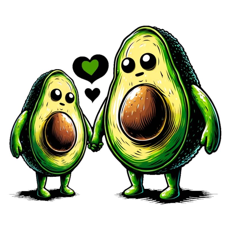 Avocouple, das alles zusammenhält