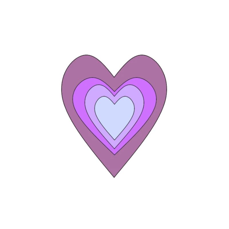 Herz lila