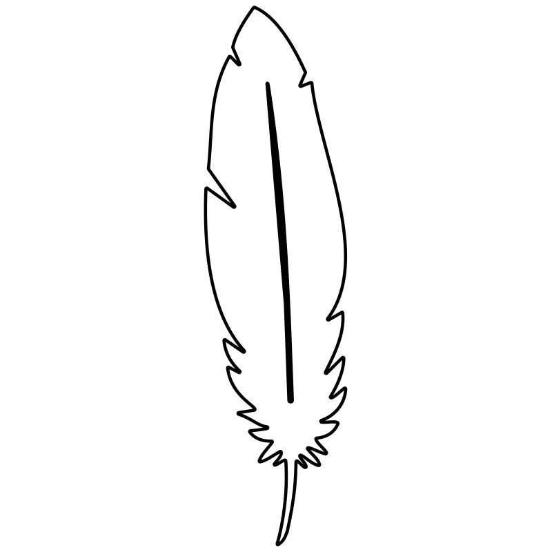 Feder Leichtigkeit Symbol