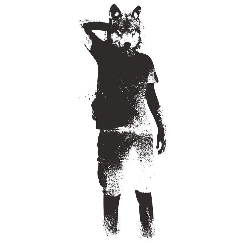 schwarze Wolf Abbildung