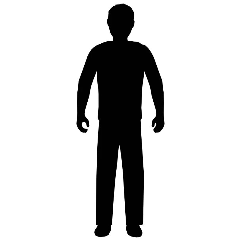 Umriss Mann Silhouette