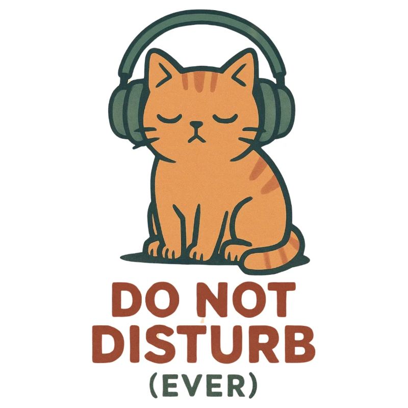 Ne pas déranger les écouteurs pour chats