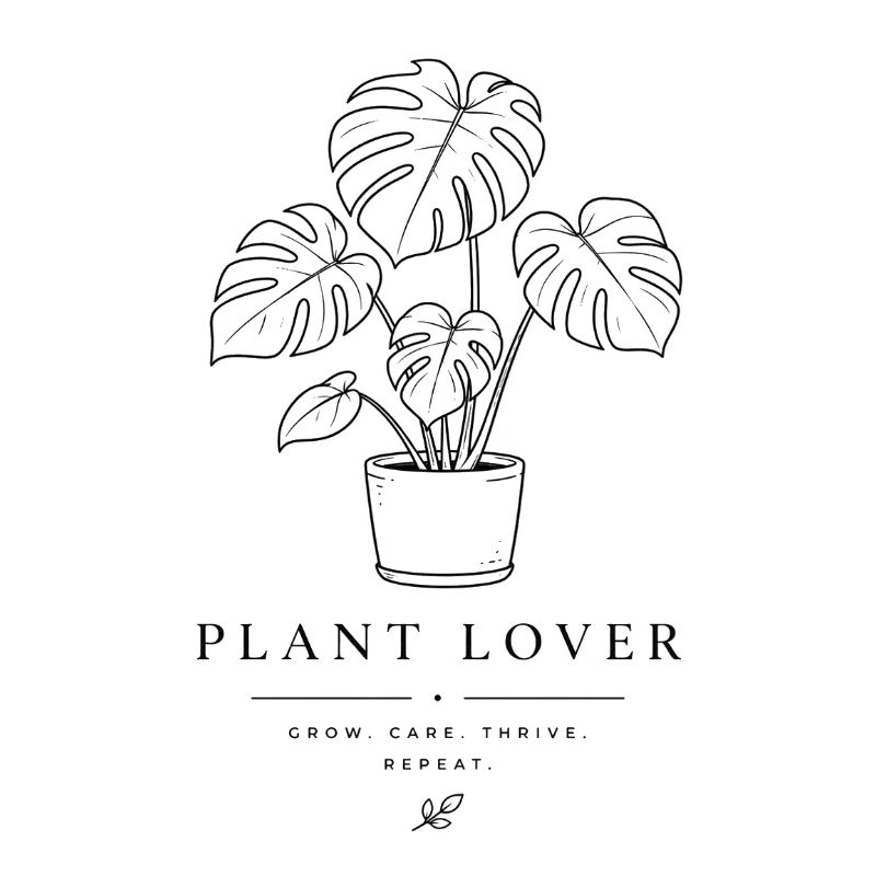Monstera Sketch Plant Lover