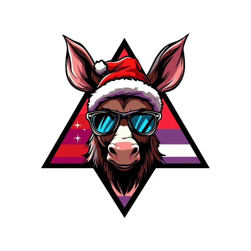 Âne Noël Cool