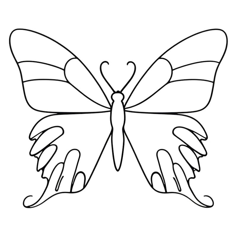 Lineart Schmetterling