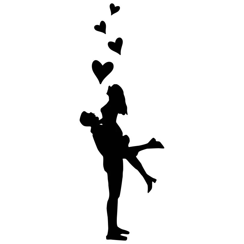 couple love hearts