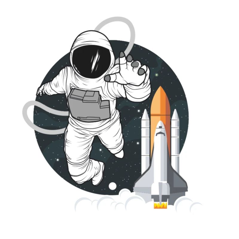 Astronaut im Weltraum