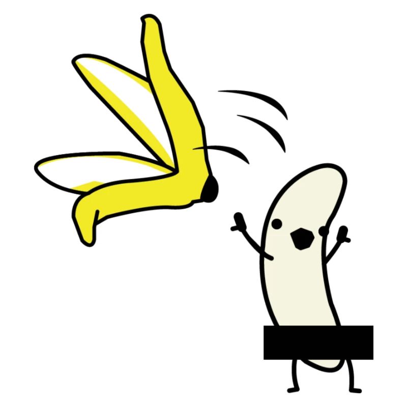 Banana zieht blank