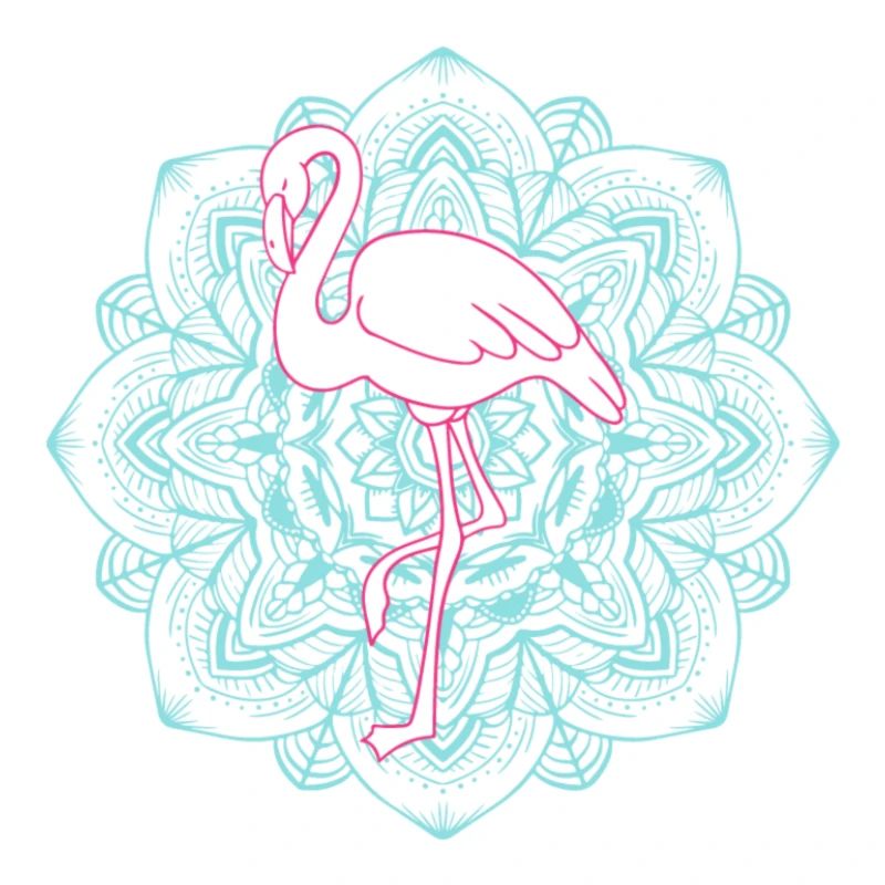 Flamingo-Mandala