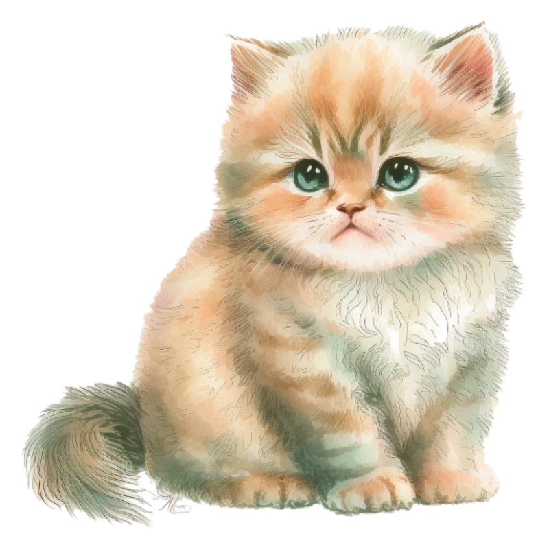 Katze Pastell Niedlich