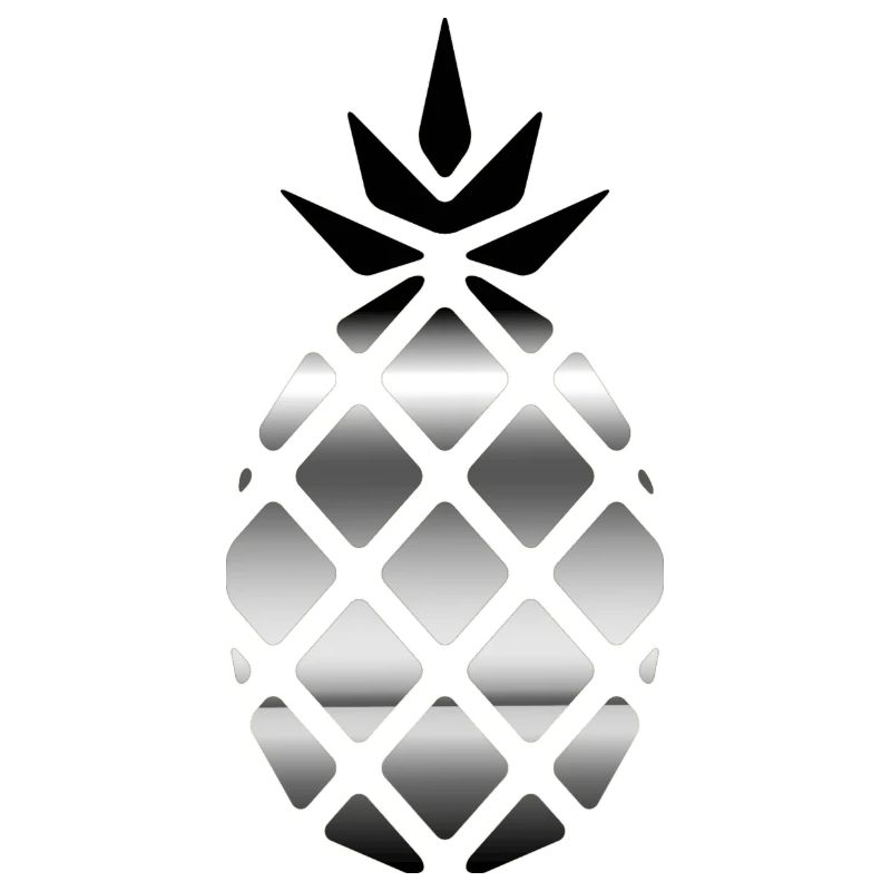 Silber Ananas