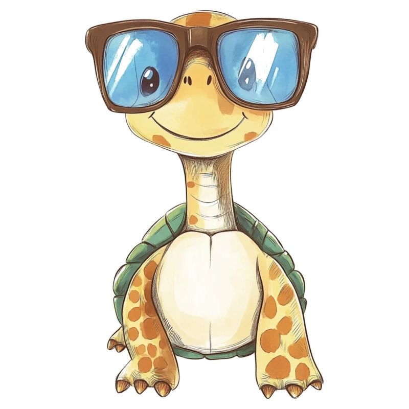 Schildkröte mit Sonnenbrille
