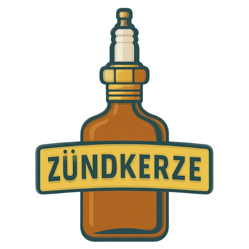 Zündkerze Schnapsflasche