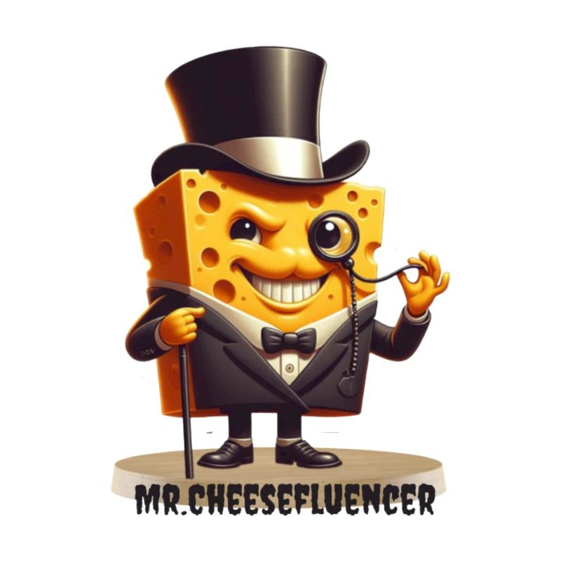 Mr Cheesefluencer Cheese Charm