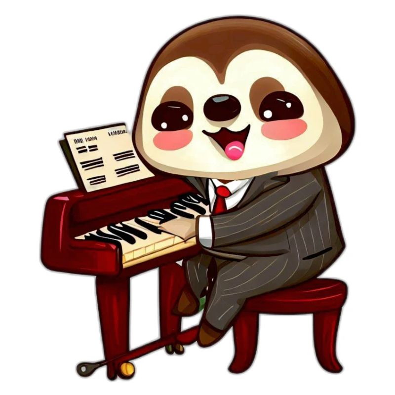 Music-making sloth