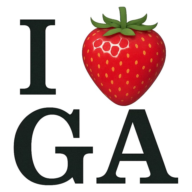 Erdbeerherz Ich liebe IGA