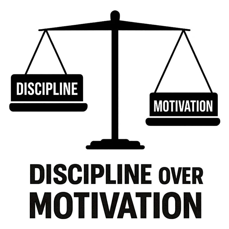 Disziplin über Motivation
