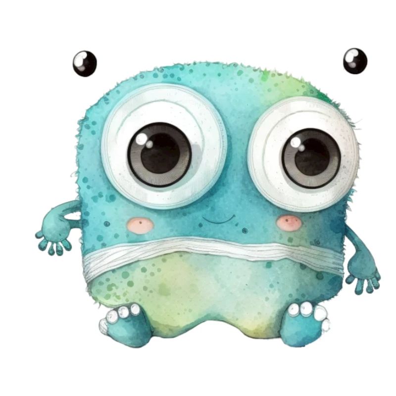Süßes Monster Zeichnung