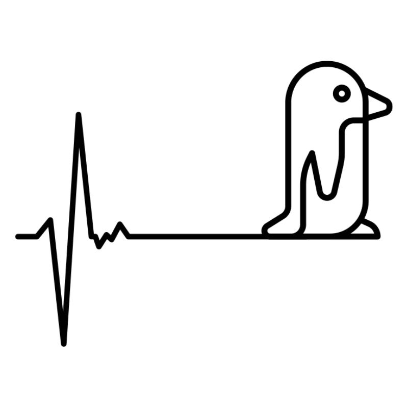 Herzschlag-Pinguin