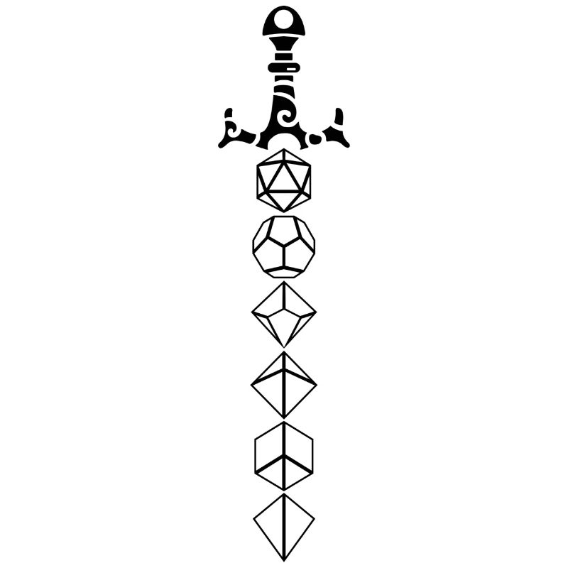 Dungeon Würfel Schwert