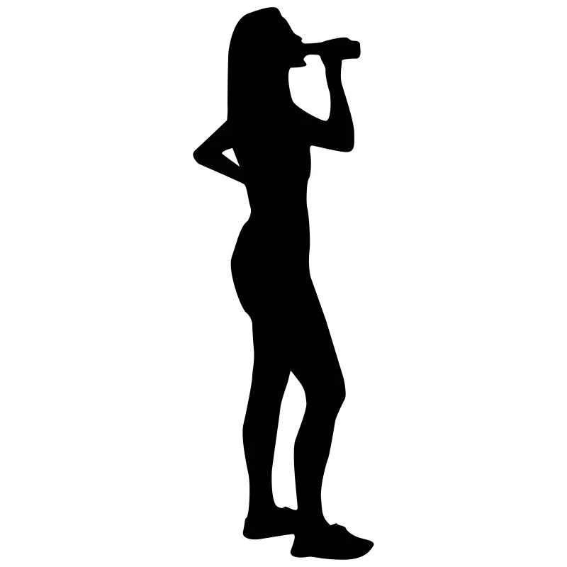 drinking girl