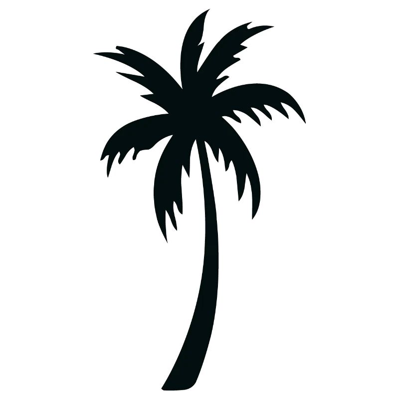 Tropische Palmen-Silhouette Geschenk Sommer