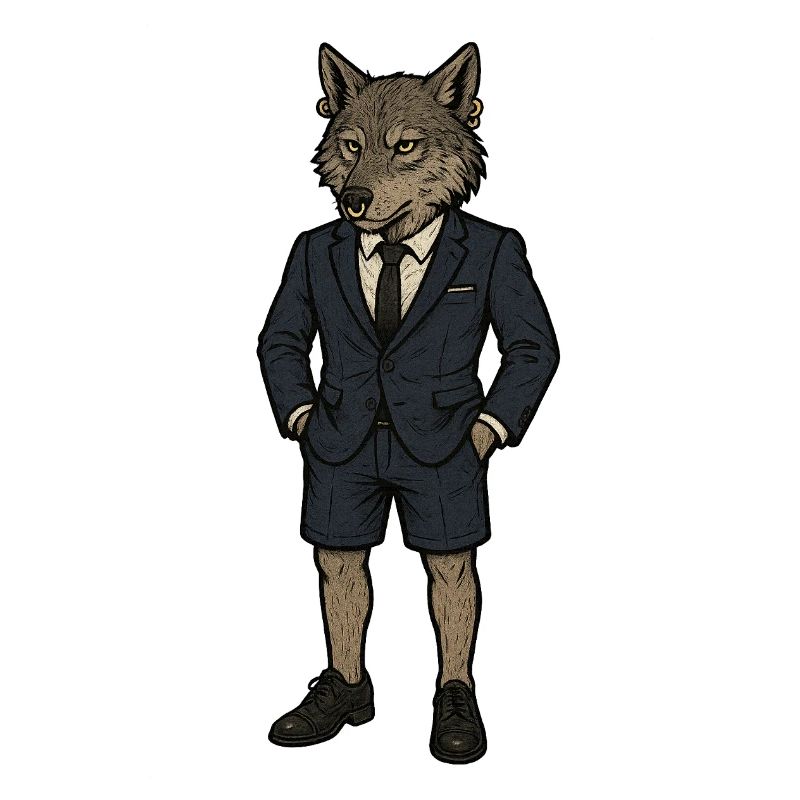 Erfolgreicher Wolf