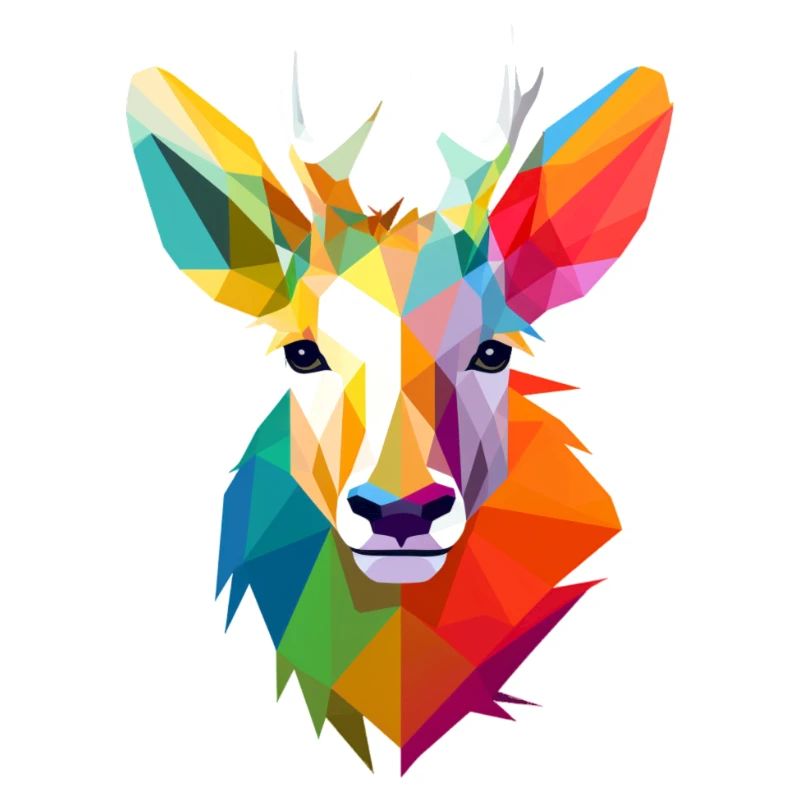LGBTQAI+ Regenbogen Hirsch