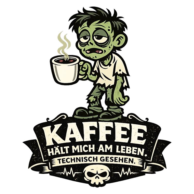 Kaffee Zombie Tech-Gag