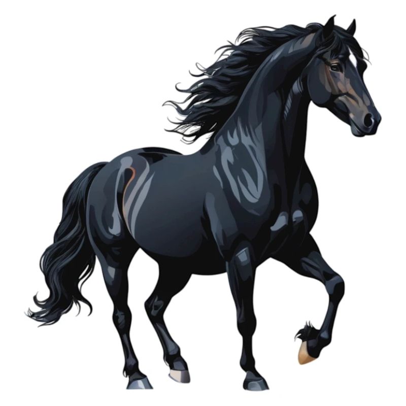 Schwarz Stallion Silhouette