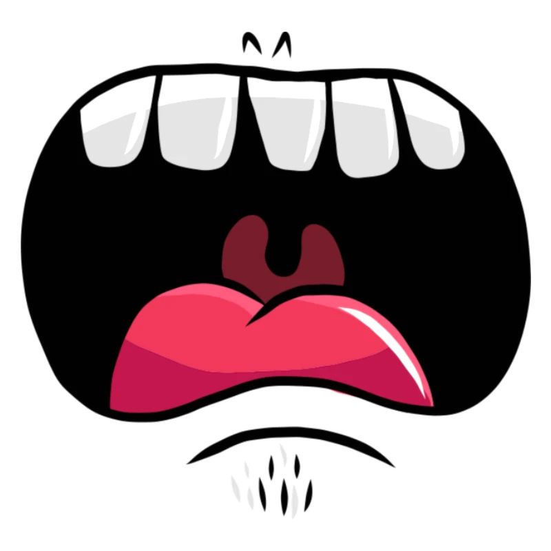Scream face funny face mask gift