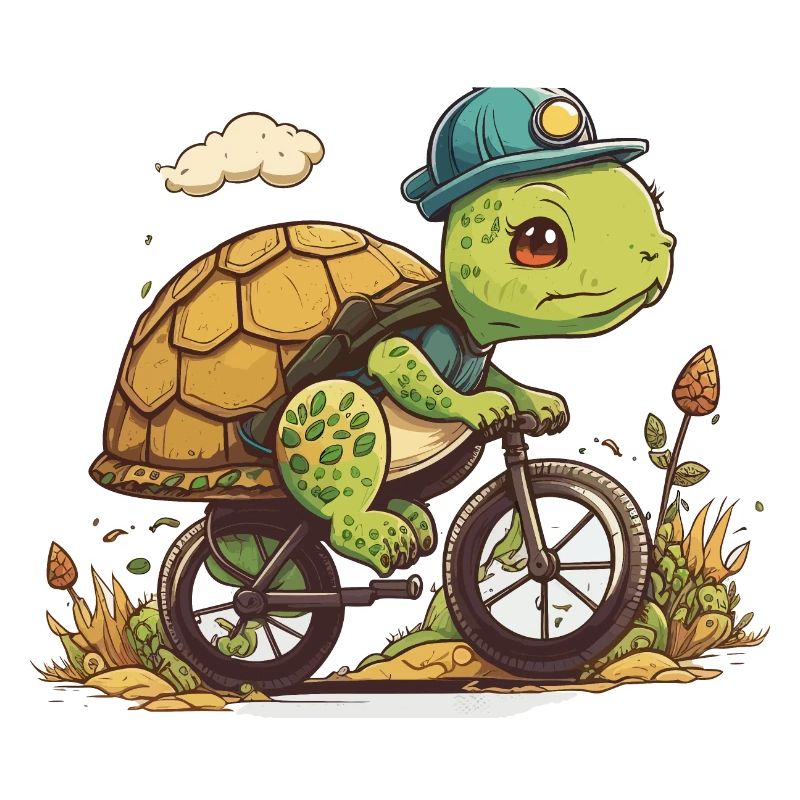 Schildkröten-Fahrrad