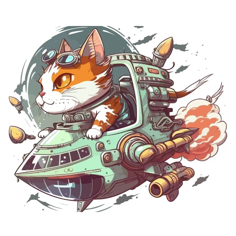 Commandant de chat cosmique