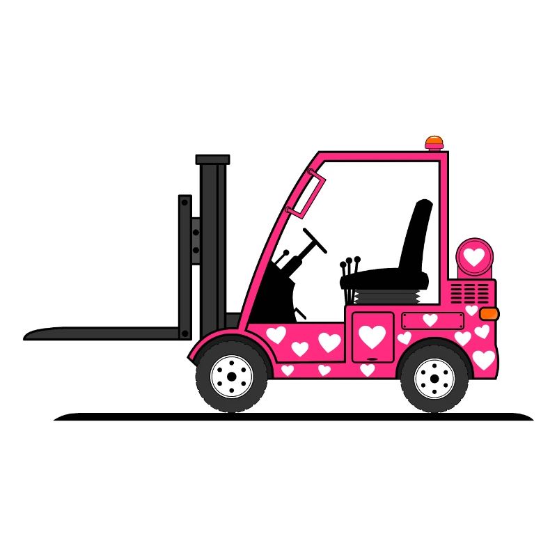 Staplerfahrer Herz pink