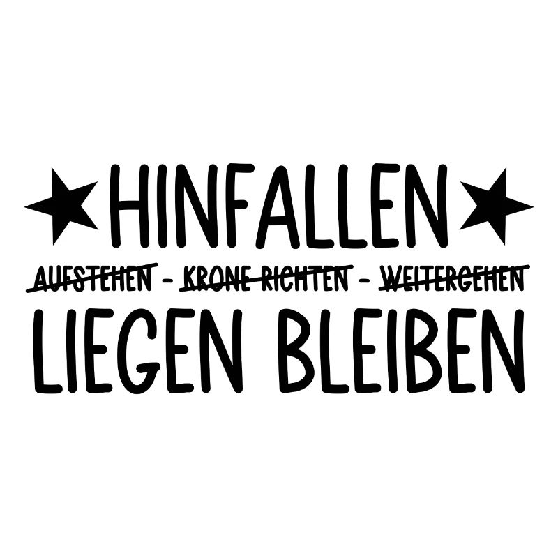 Hinfallen liegen bleiben