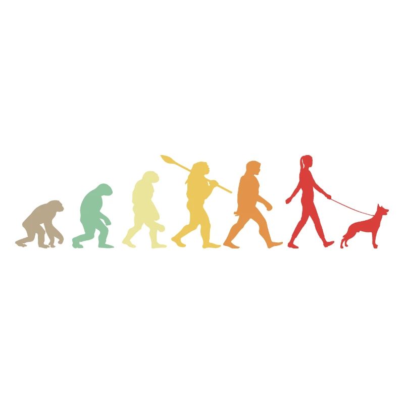 Evolution Funny Belgian Shepherd Dog Malinois