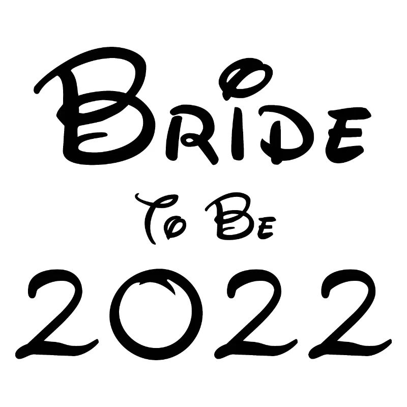 Braut wird 2022 Black Font