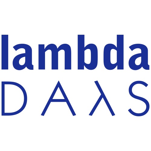 Lambda Days - blue logo - Podkładka pod myszkę (pozioma)