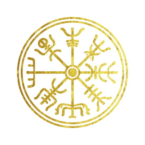 Moden Diktatur Tremble Viking kompas nordisk vintage guld design' Musemåtte | Spreadshirt
