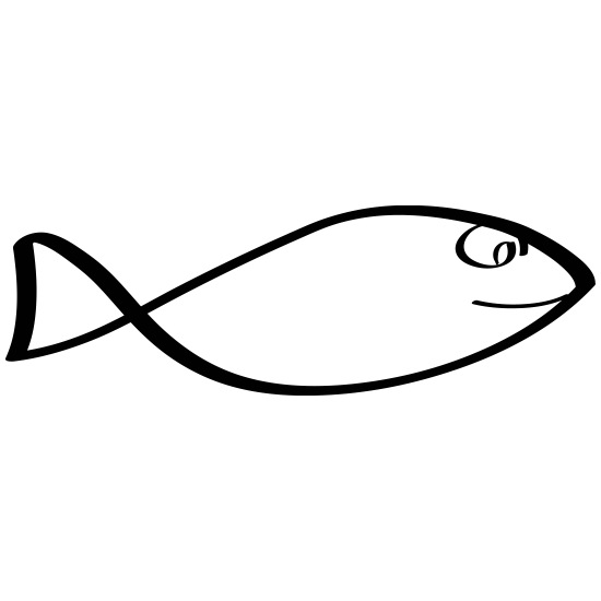 fish black ocean water sign drawing easy' Mouse Pad | Spreadshirt
