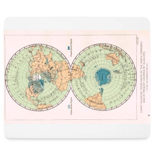 Past and Present Ice Cover 1899 - Mouse Pad (horizontal)