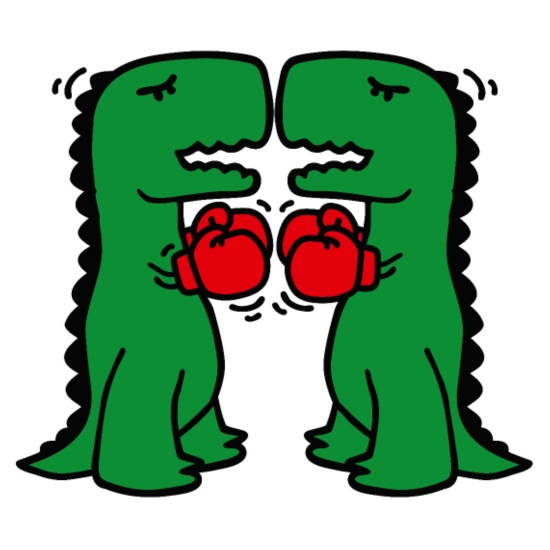 Divertidos dinosaurios de boxeo boxeo escuela niños dibujos animados'  Alfombrilla de ratón | Spreadshirt