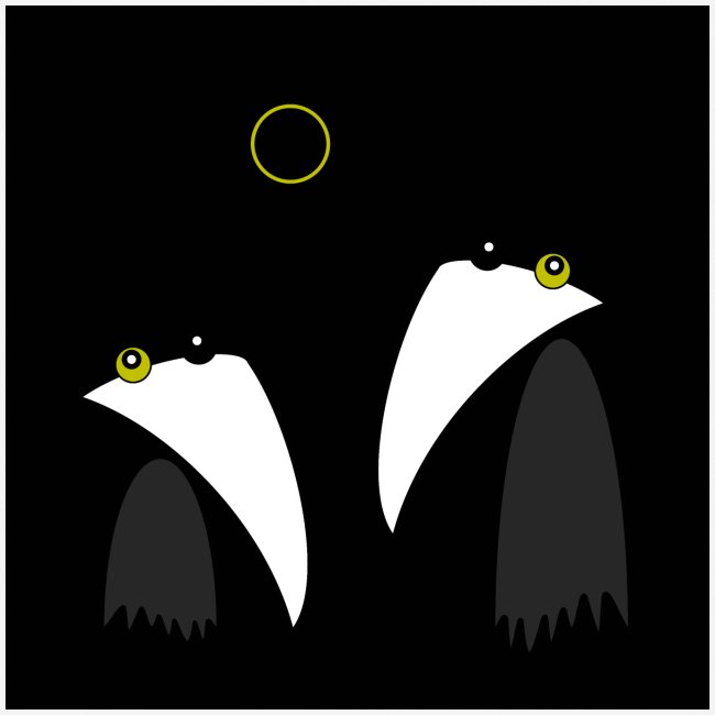 Raving Ravens - lunar eclipse