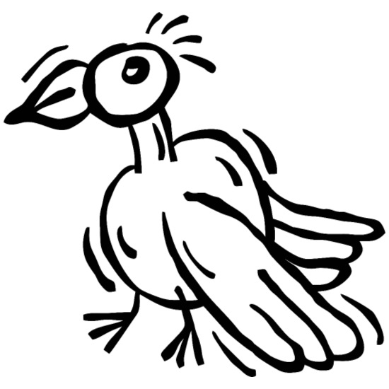 Dibujo de pájaro cuervo águila de dibujos animados' Alfombrilla de ratón |  Spreadshirt