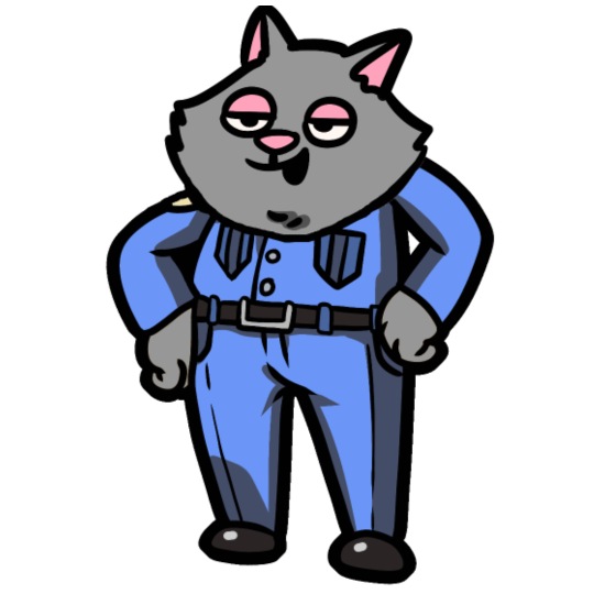 Policía Policía Gato Cómico Dibujos Animados' Alfombrilla de ratón |  Spreadshirt