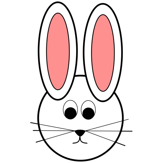 Conejo de dibujos animados conejo blanco rosa' Alfombrilla de ratón |  Spreadshirt
