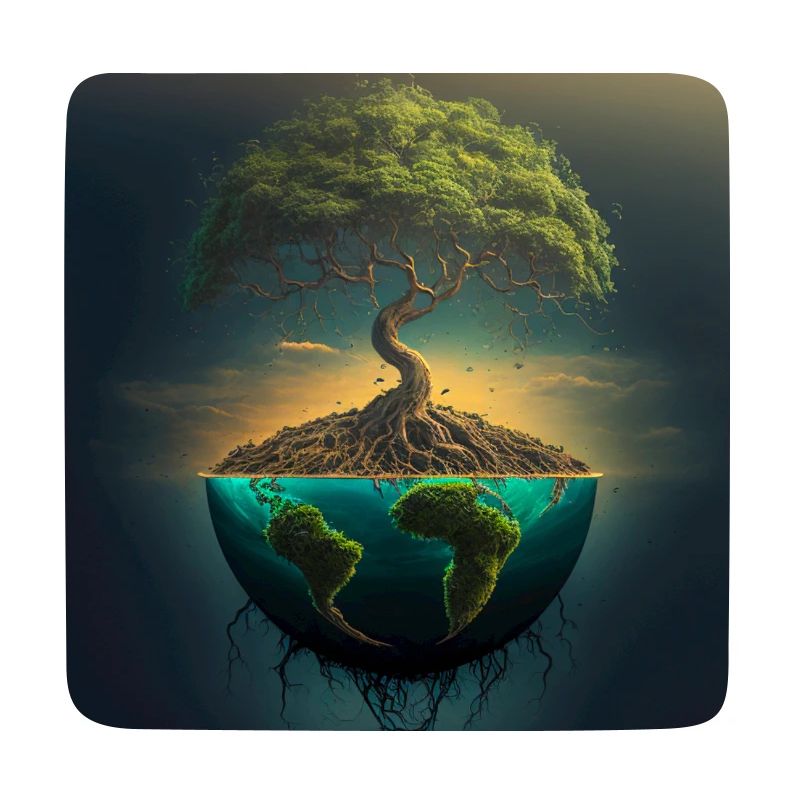World Tree: Tree over half a sphere