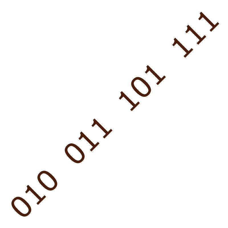 Nerdy Design "Prime Numbers 2, 3, 5, 7" Binary Numbers