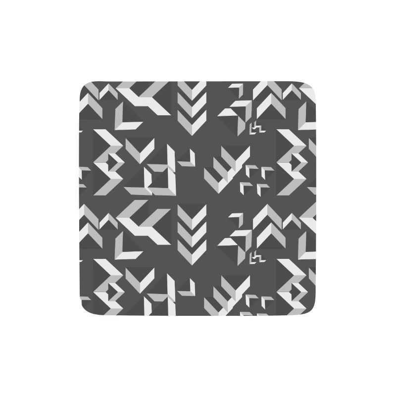Deco pattern triangles grey-white